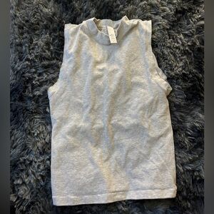 Gray Sleeveless Tank Top